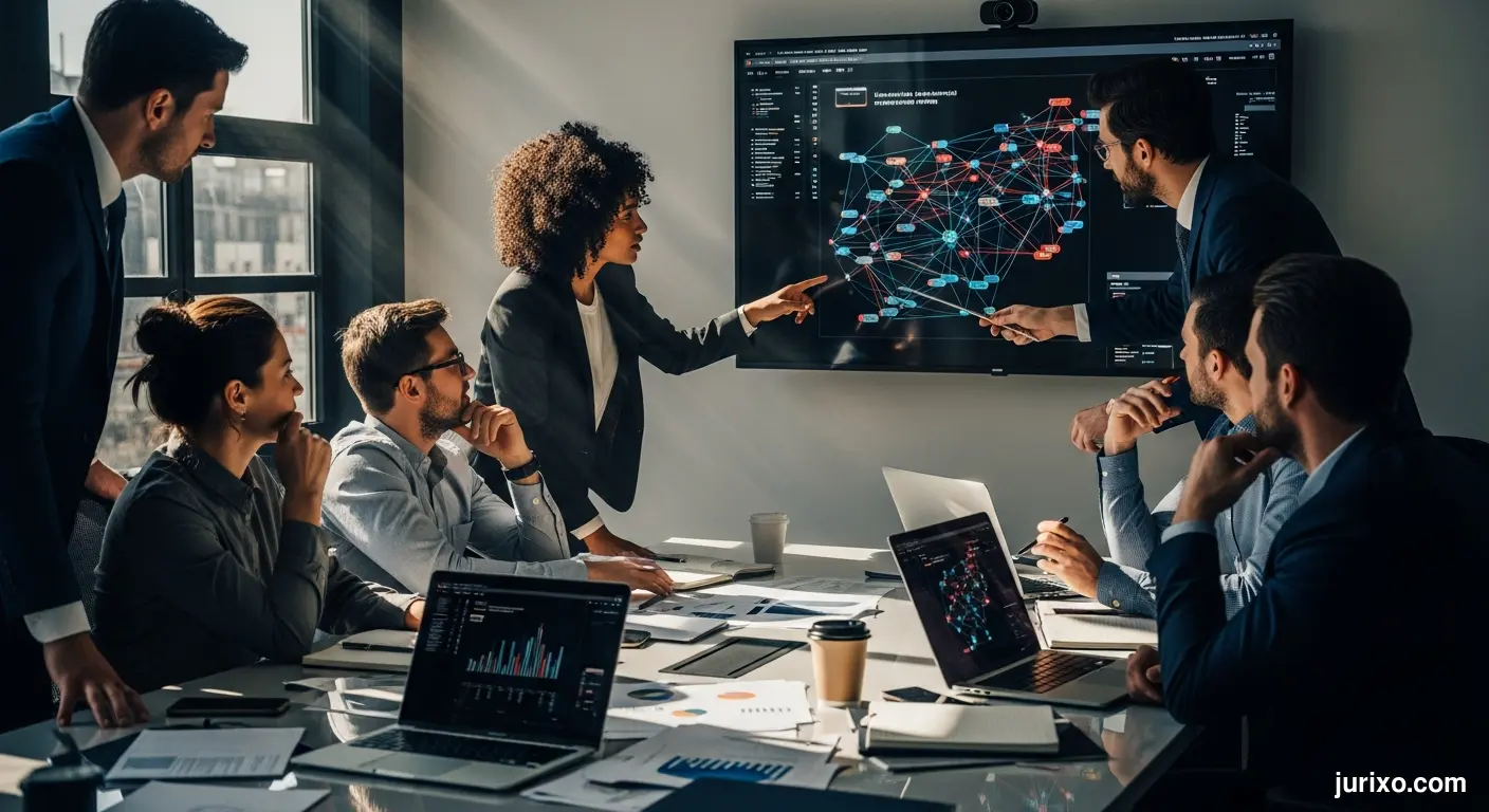 Corporate Illustration for AI in E-Discovery: How Machine Learning is Transforming Litigation