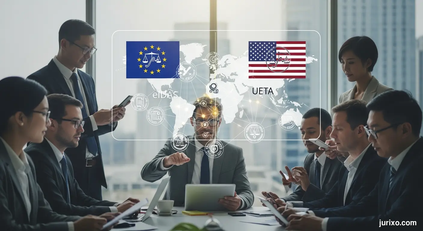 Electronic Signatures Across Borders: eIDAS and UETA Compliance